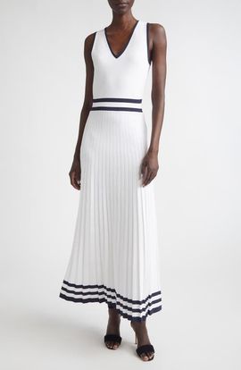 ST. JOHN ST. JOHN Kelsey Riviera Crepe Knit Sleeveless Dress