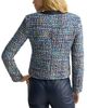St. John St. John Leather Trim Tweed Jacket - 3