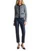 St. John St. John Leather Trim Tweed Jacket - 5