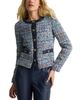 St. John St. John Leather Trim Tweed Jacket - 6