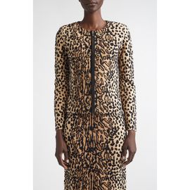 ST. JOHN ST. JOHN Leopard Jacquard Knit Jacket