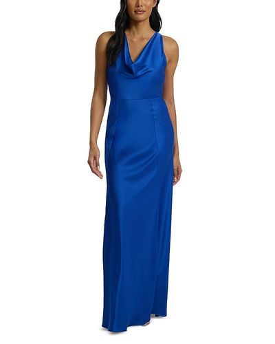 St. John St. John Liquid Satin Cowl Neck Dress