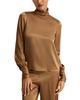 St. John St. John Long Sleeve Satin Turtleneck Top - 5