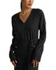 St. John St. John Long Sleeve Tie Waist Maxi Dress - 3