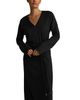 St. John St. John Long Sleeve Tie Waist Maxi Dress - 5