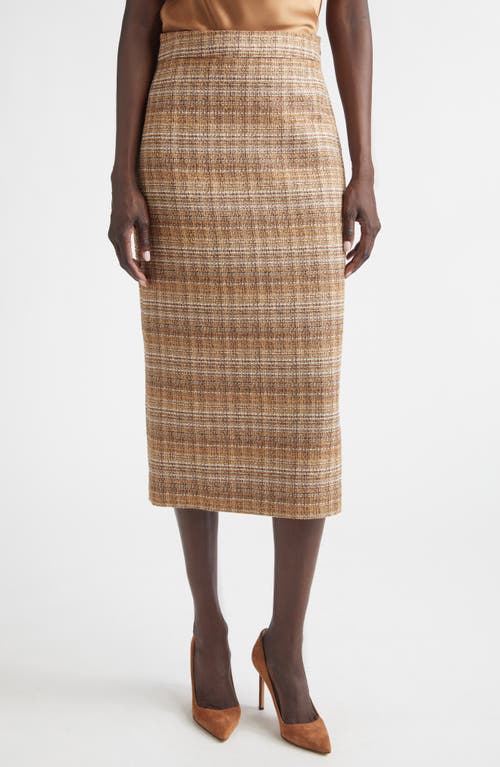 ST. JOHN ST. JOHN Margo Gilded Tweed Pencil Skirt