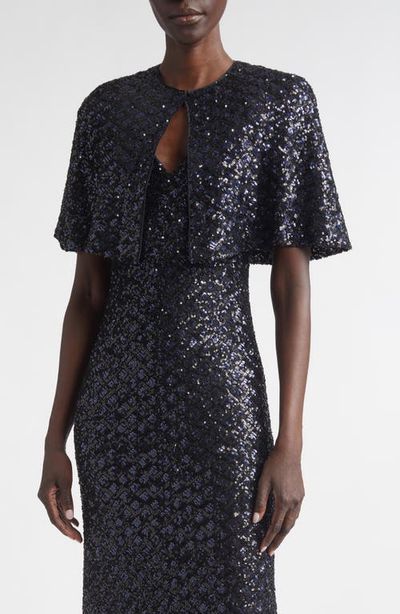 ST. JOHN ST. JOHN Metallic Shimmer Tweed Bolero Jacket