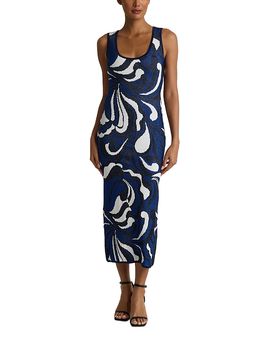 St. John St. John Mid Century Midi Dress