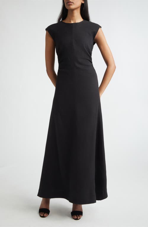 ST. JOHN ST. JOHN Mira Stretch Linen Blend Twill Dress