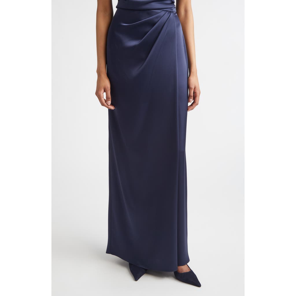 ST. JOHN ST. JOHN Penelope Liquid Satin Evening Skirt