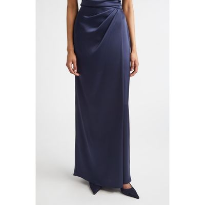 ST. JOHN ST. JOHN Penelope Liquid Satin Evening Skirt
