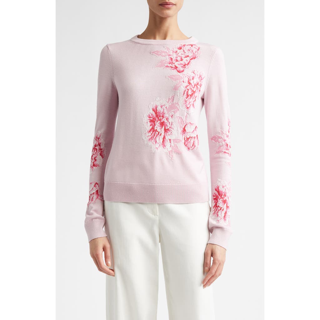 ST. JOHN ST. JOHN Peony Merino Wool & Silk Blend