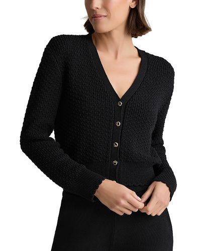 St. John St. John Perle Crepe Knit Cardigan Sweater