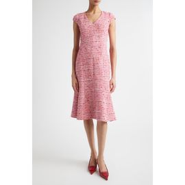 ST. JOHN ST. JOHN Provence Cap Sleeve Tweed Dress