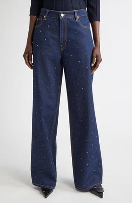 ST. JOHN ST. JOHN Rhinestone Embellished Jeans