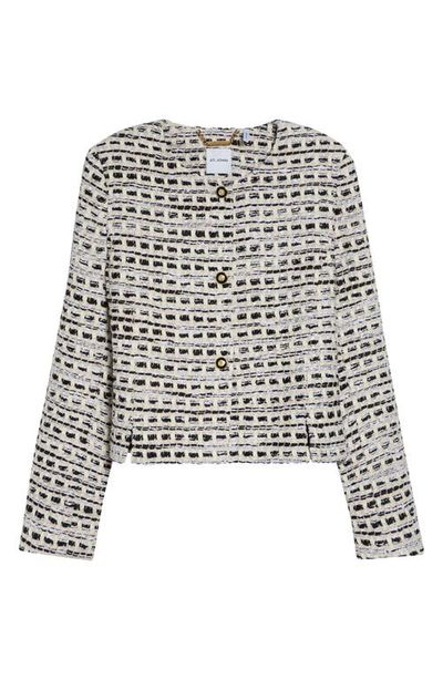 ST. JOHN ST. JOHN Rosa Basket Weave Tweed Jacket