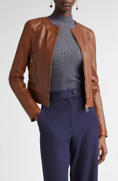 ST. JOHN ST. JOHN Soft Leather Jacket