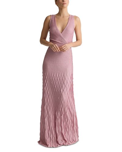 St. John St. John Soiree Metallic Knit Gown