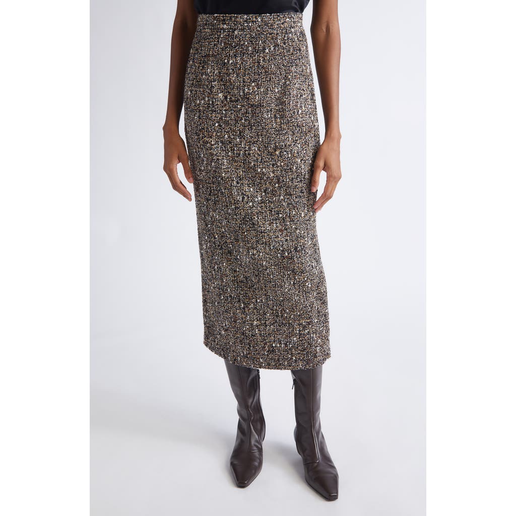 ST. JOHN ST. JOHN Tweed Midi Pencil Skirt