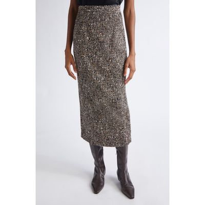 ST. JOHN ST. JOHN Tweed Midi Pencil Skirt