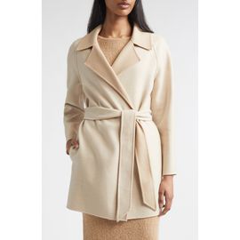 ST. JOHN ST. JOHN Wool & Cashmere Double Face Twill Coat