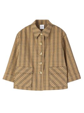 St. John Women's Collection Line Technical Plaid Jacket
