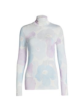 St. John Women's Floral Watercolor Top