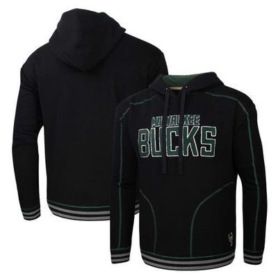 Stadium Essentials Men's Stadium Essentials Black Milwaukee Bucks Baseline Pullover Hoodie 