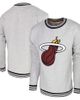 Stadium Essentials Men's Stadium Essentials Heather Gray Miami Heat Club Level Pullover Sweatshirt  - 1