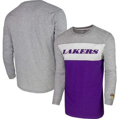 Stadium Essentials Stadium Essentials Unisex Heather Gray Los Angeles Lakers Loge Long Sleeve T-Shirt 