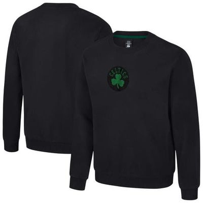 Stadium Essentials Unisex Stadium Essentials Black Boston Celtics Club Level Chenille Sweatshirt 