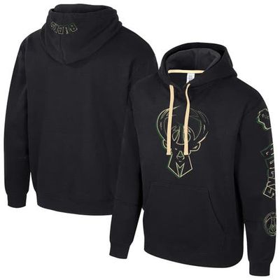 Stadium Essentials Unisex Stadium Essentials Black Milwaukee Bucks Elementized Pullover Hoodie 