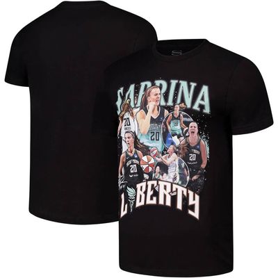 Stadium Essentials Unisex Stadium Essentials Sabrina Ionescu Black New York Liberty 2024 Crossroads T-Shirt 