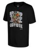 Stadium Essentials Youth Stadium Essentials Black San Antonio Spurs Mascot City Elementized T-Shirt  - 1