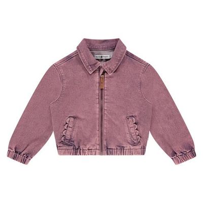 Stains and Stories by Babyface Stains and Stories by Babyface Acid Wash Denim Bomber Jacket