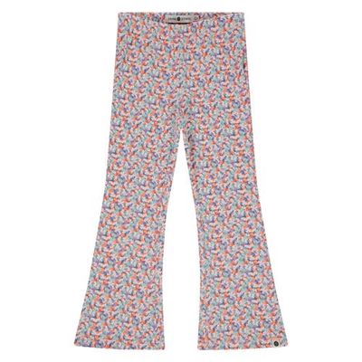 Stains and Stories by Babyface Stains and Stories by Babyface Bowtie Pasta Printed Flared Leggings