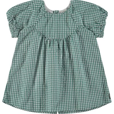 Stains and Stories by Babyface Stains and Stories by Babyface Gingham Woven Puff Sleeve Dress