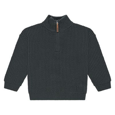 Stains and Stories by Babyface Stains and Stories by Babyface Knit Quarter Zip Sweater