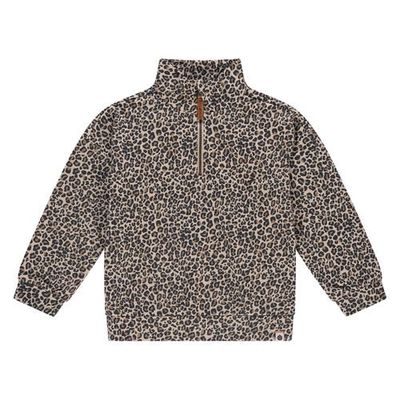 Stains and Stories by Babyface Stains and Stories by Babyface Leopard Quarter Zip Sweatshirt