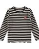 Stains and Stories by Babyface Stains and Stories by Babyface Lettuce Edge Ribbed Striped Long Sleeve Shirt - 1