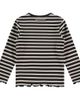 Stains and Stories by Babyface Stains and Stories by Babyface Lettuce Edge Ribbed Striped Long Sleeve Shirt - 2
