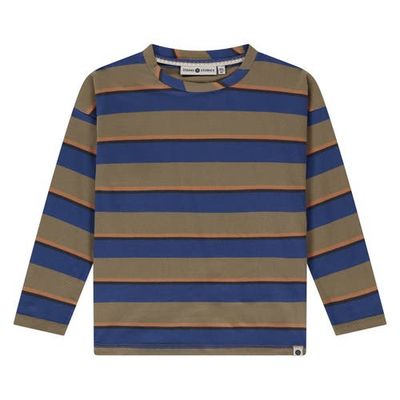 Stains and Stories by Babyface Stains and Stories by Babyface Multicolor Stripe Long Sleeve T-Shirt
