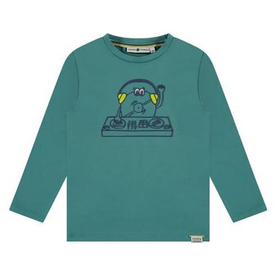 Stains and Stories by Babyface Stains and Stories by Babyface Raised Vinyl DJ Graphic Long Sleeve T-Shirt