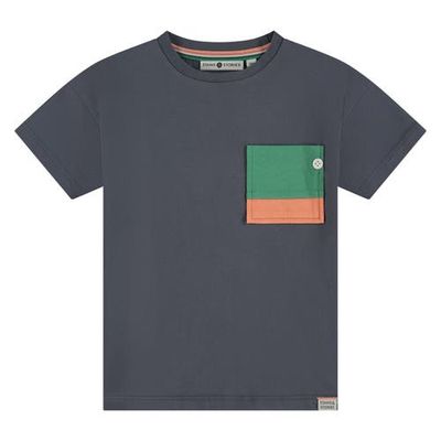 Stains and Stories by Babyface Stains and Stories by Babyface Short Sleeve T-Shirt With Embellished Pocket