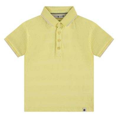 Stains and Stories by Babyface Stains and Stories by Babyface Textured Pattern Polo Shirt