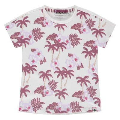 Stains and Stories by Babyface Stains and Stories by Babyface Tropical Print Short Sleeve T-Shirt