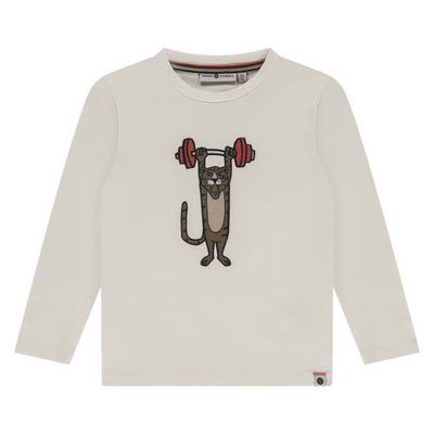 Stains and Stories by Babyface Stains and Stories by Babyface Weightlifting Tiger Long Sleeve T-Shirt