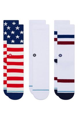 Stance Stance The Americana Assorted 3-Pack Crew Socks