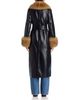 Stand Studio Stand Studio Estella Faux Leather Faux Fur Collar Belted Coat - 3