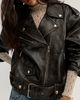 STAND STUDIO Stand Studio Isobelle Oversized Leather Biker Jacket - 1